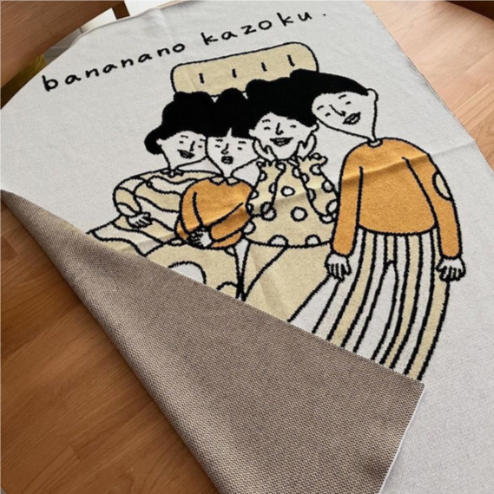 banana no kazoku / knit blanket