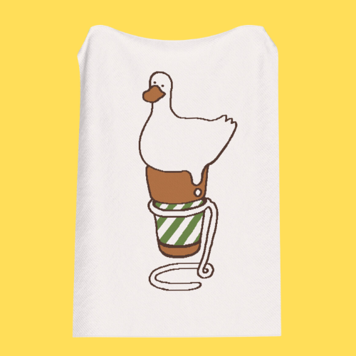 Duck cream / ニットブランケット