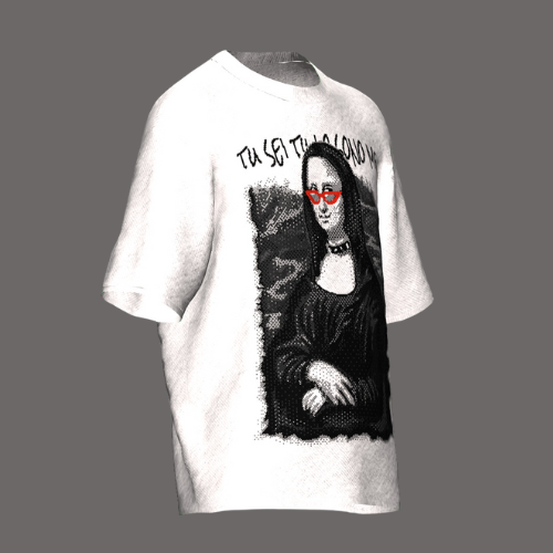 rock Mona Lisa / ニットシャツ