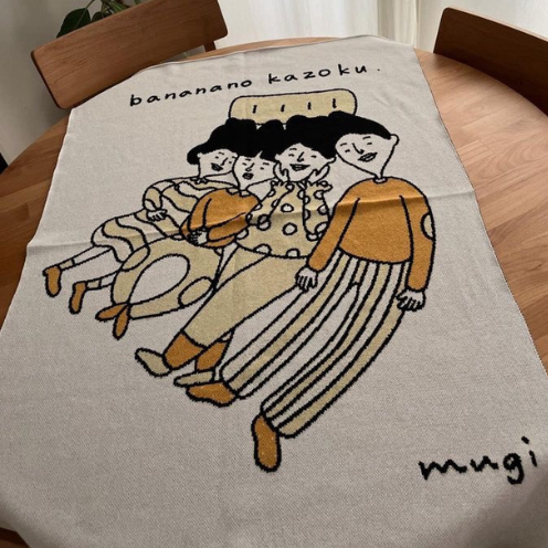 banana no kazoku / knit blanket