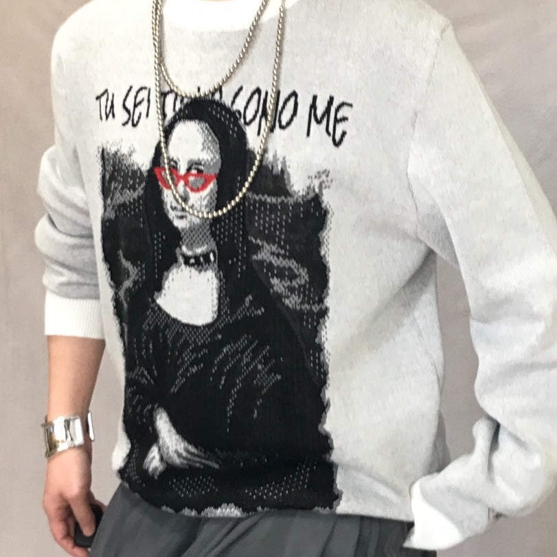 rock Mona Lisa / ニットセーター