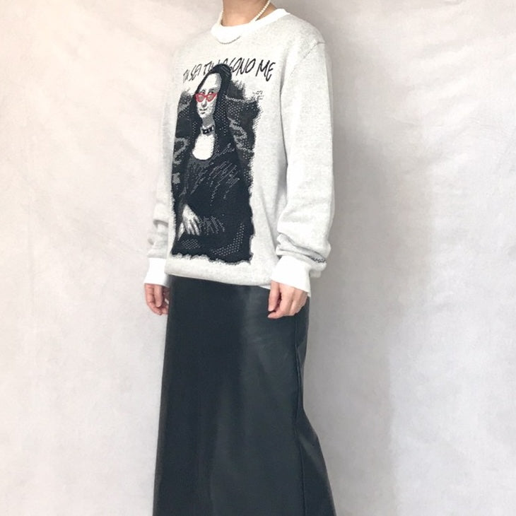 rock Mona Lisa / ニットセーター