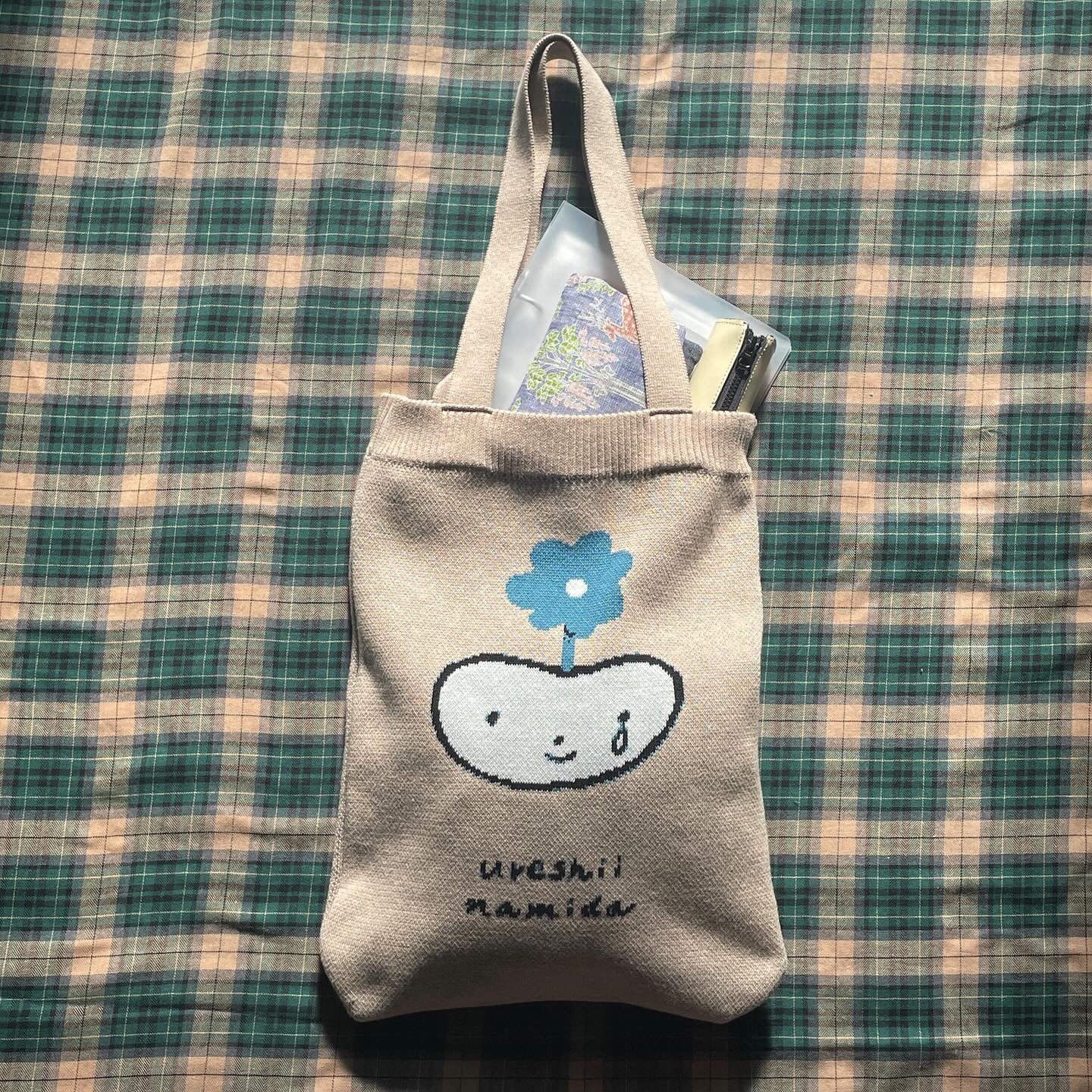 Tateyama Fuyuko / Happy Namida Knit Bag