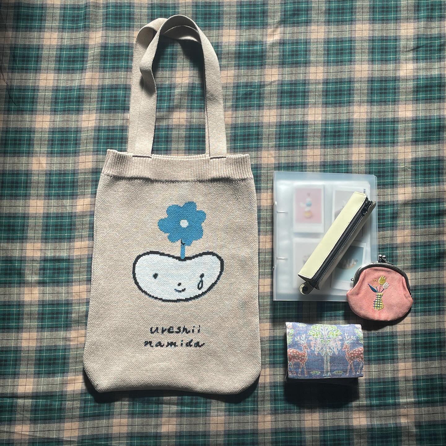 Tateyama Fuyuko / Happy Namida Knit Bag