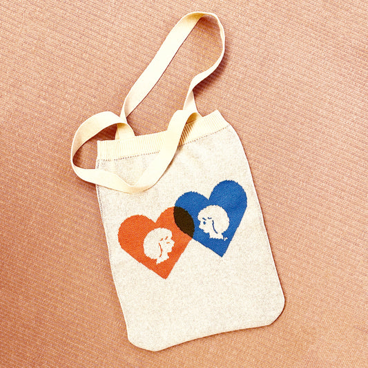 Heart Girl / Knit Bag