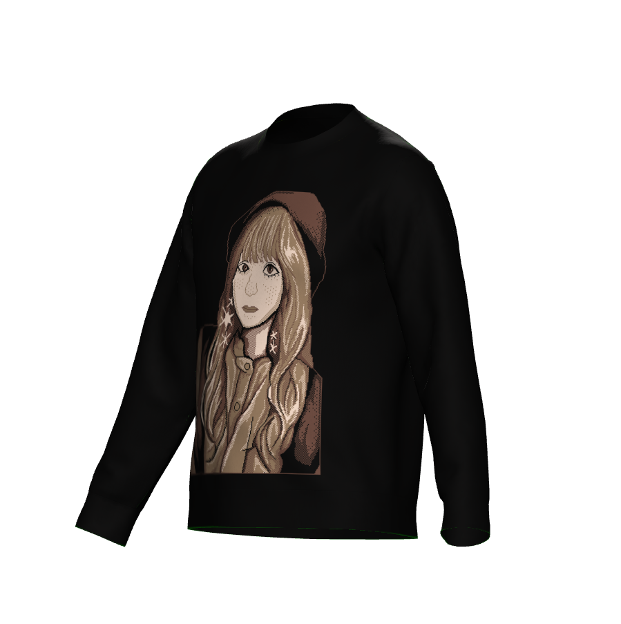 Night sky girl / knit sweater