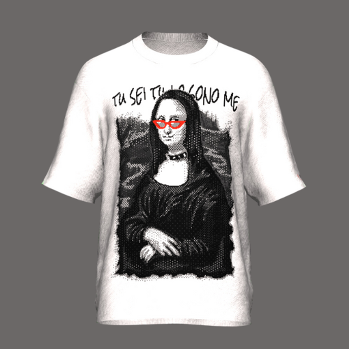 rock Mona Lisa / ニットシャツ