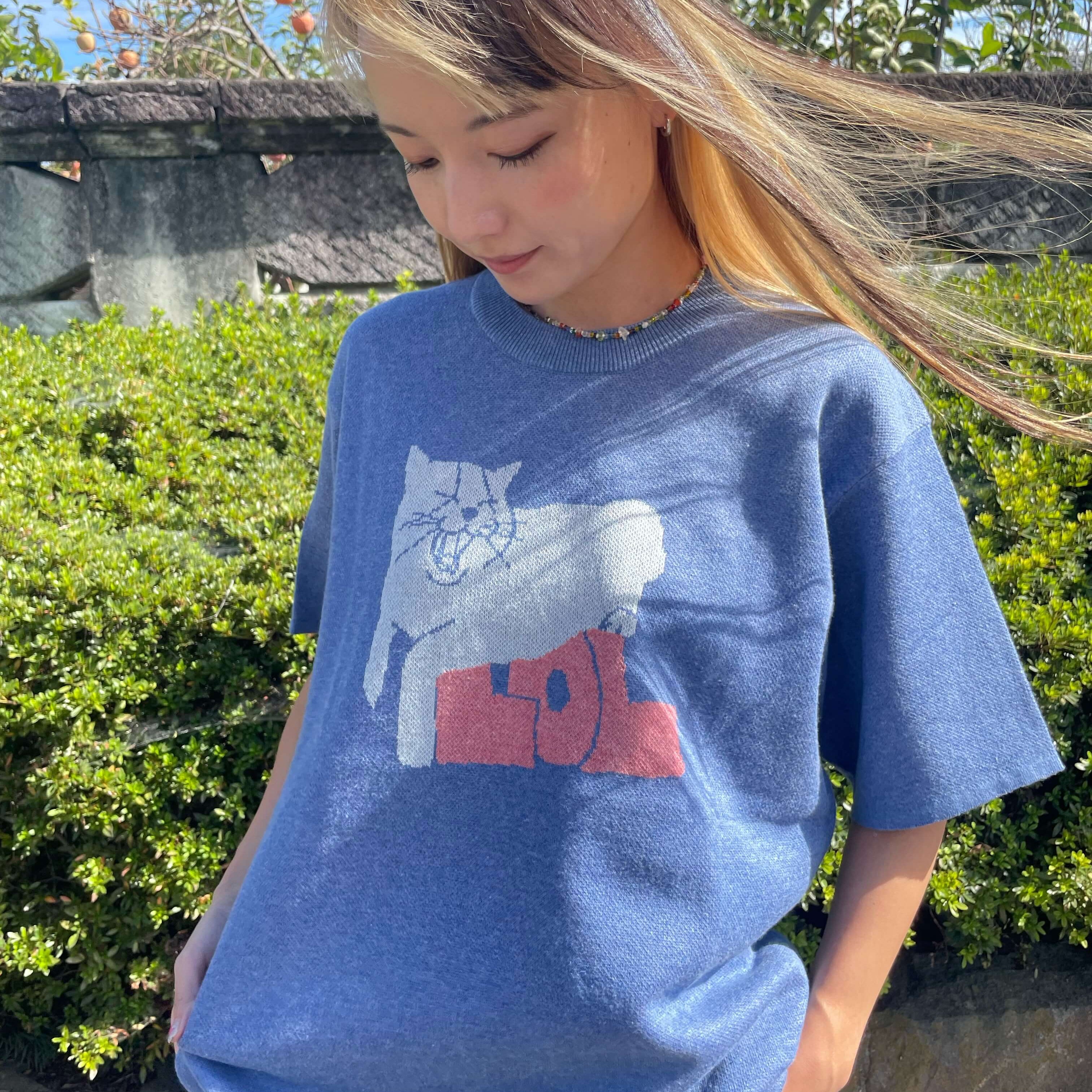 樺澤まどか】あくびする恭介の半袖ニットシャツ – knitbase - ニット
